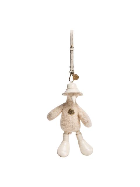 Moncler Women's Key Holder in Teddy - White Ivory