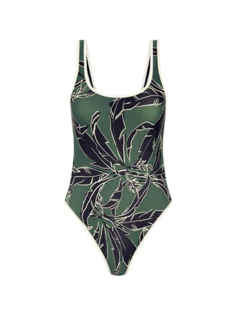 THE UPSIDE Tamara floral-print scoop-neck swimsuit