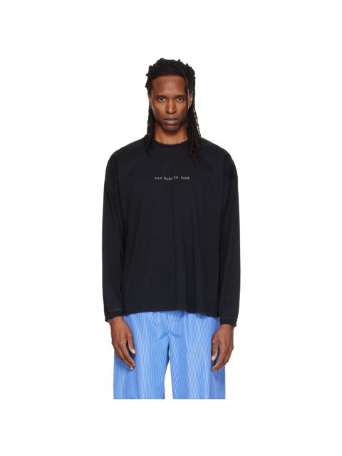 VETEMENTS Black 'Too Busy To Fuck' Longsleeve T-shirt