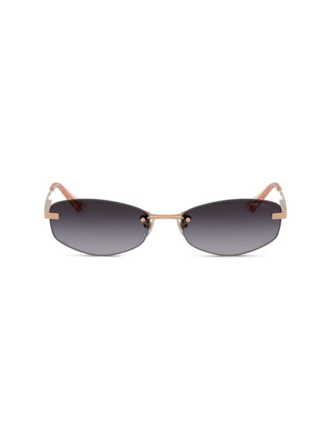 JIMMY CHOO oval frame tinted sunglasses