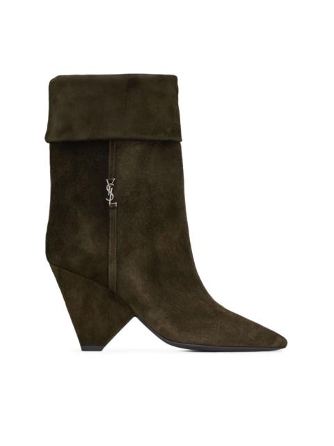SAINT LAURENT Liz 85mm suede boots