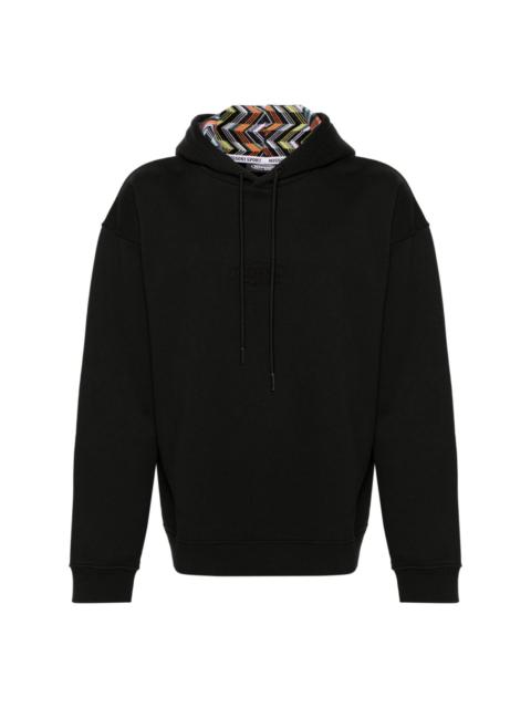 Missoni logo-embroidered cotton hoodie