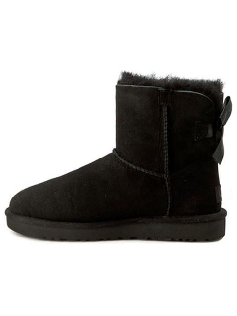 UGG (WMNS) UGG Mini Bailey Bow II Classic Fleece Lined Black 1016501-BLK