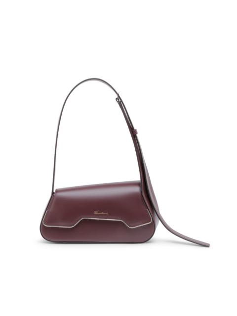 Santoni Burgundy leather ThePluto bag