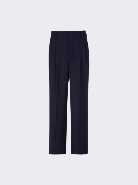 AMI Paris Straight Fit Trousers Night Blue