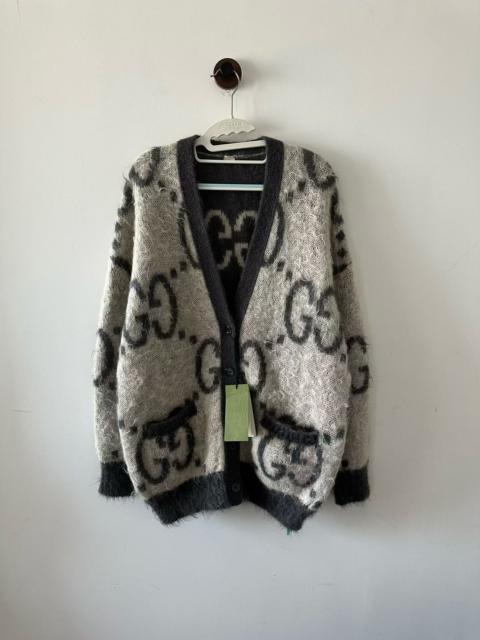 GUCCI Gucci All-Over Print Mohair Cardigan
