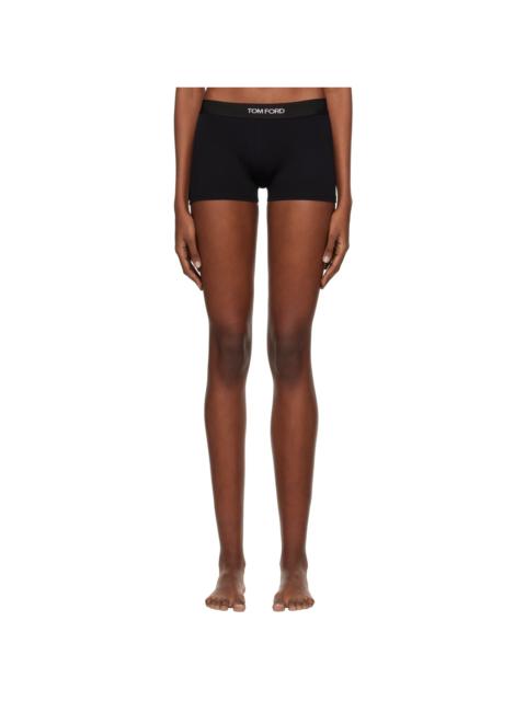 TOM FORD Black Jacquard Boy Shorts