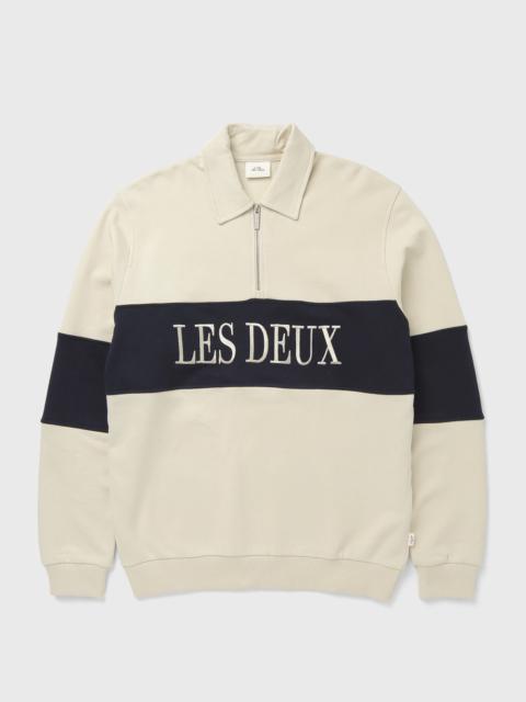 Les Deux Zipper Rugby Sweatshirt