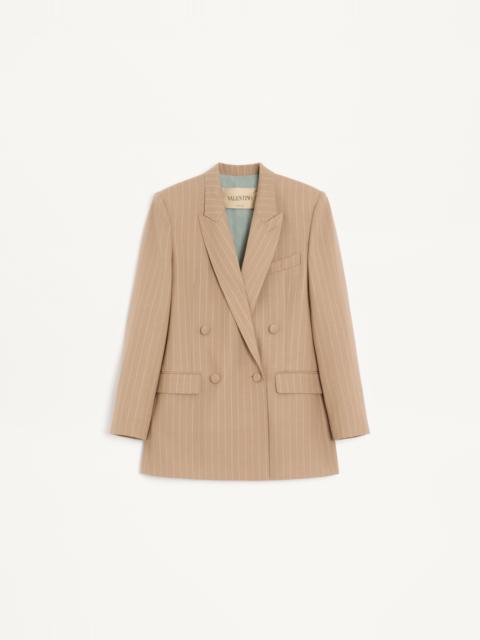 Valentino FADED PINSTRIPE JACKET