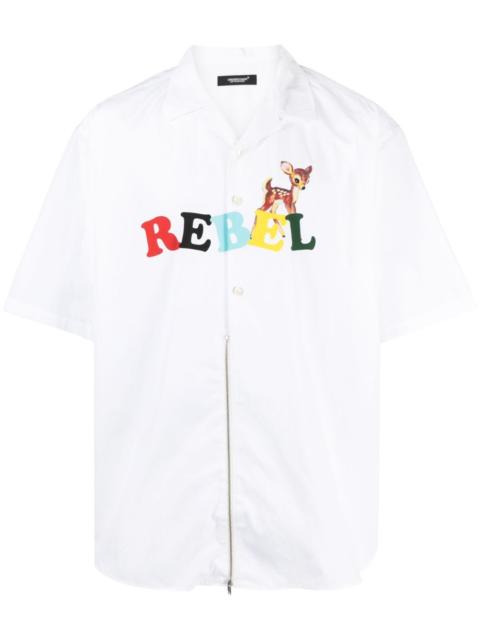 UNDERCOVER Rebel short-sleeve cotton shirt