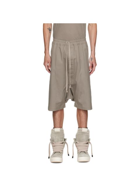 Rick Owens Taupe Tower Rick S Pods Shorts