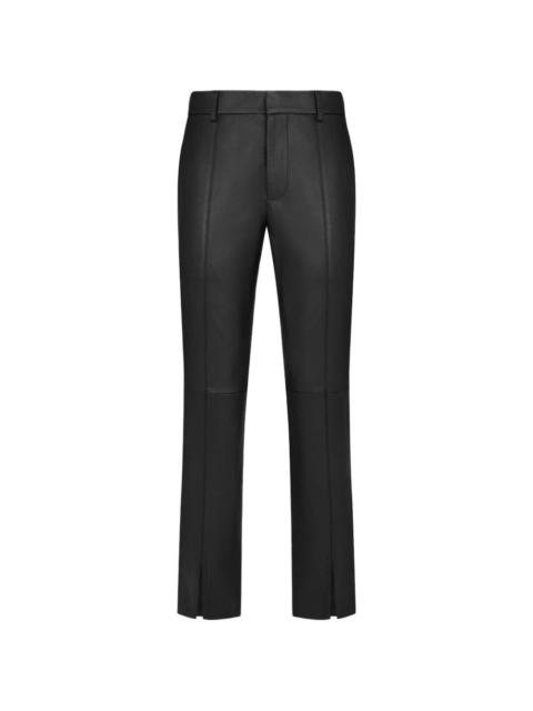 BLAZÉ MILANO Smiley panelled leather trousers