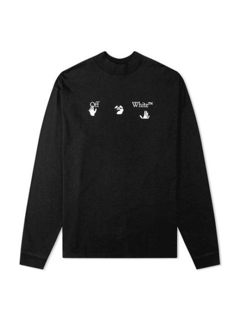 Off-White Off-White Crew Neck Street Style Long Sleeves Oversized OMAB032E20JER0051001