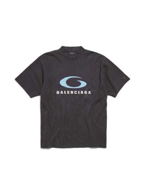 BALENCIAGA Men's Loop Sports Icon T-shirt Medium Fit in Black