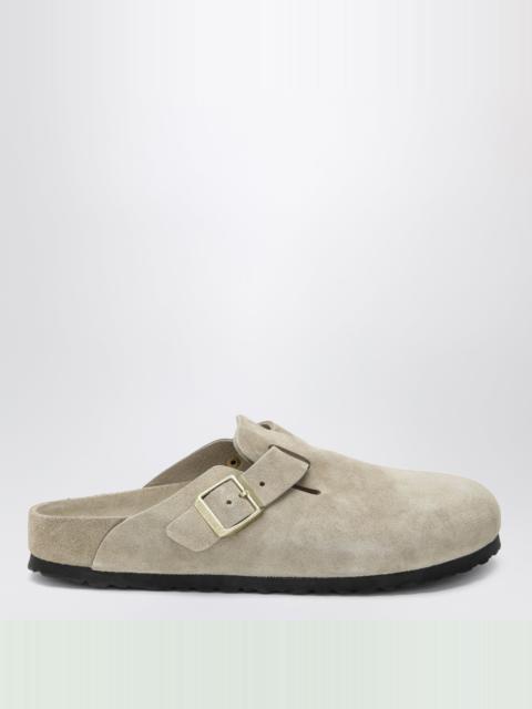 BIRKENSTOCK Boston Exquisite suede clogs in taupe