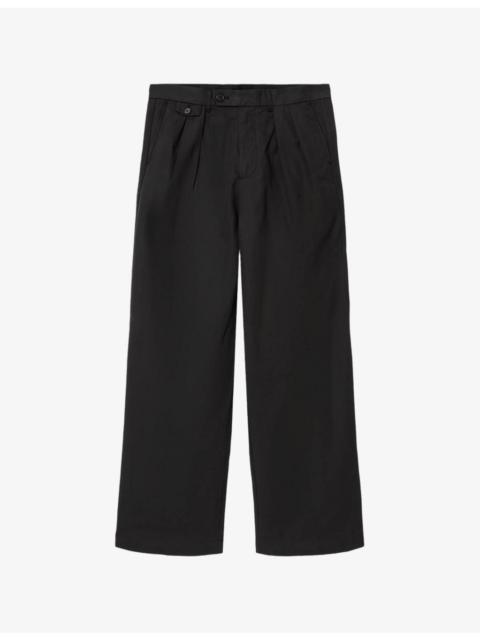 ALLSAINTS Conway Wide-Leg Cotton-Blend Trousers