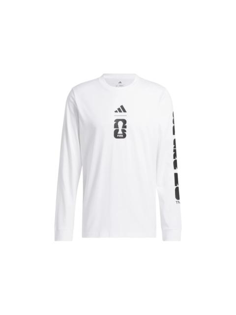 adidas adidas FIFA World Cup 2026 Match Ball Graphic Long Sleeve T-Shirt White