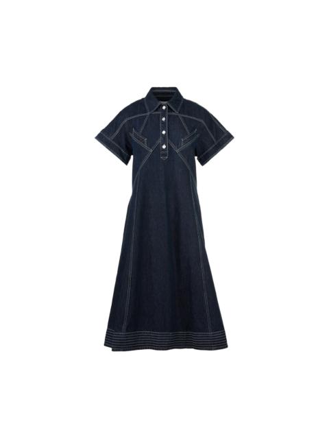 3.1 Phillip Lim Trapeze Midi Denim Shirt Dress