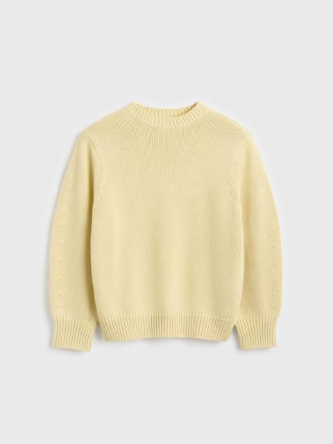 TOTEME Oversized crew knit buttercup