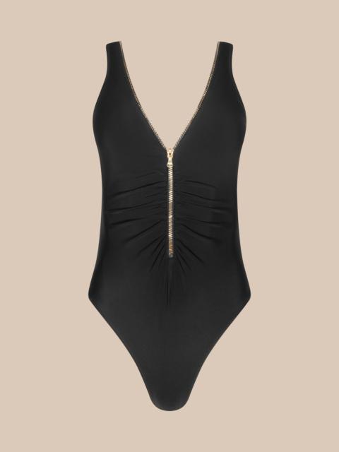 L'AGENCE Dorrie Plunge One-Piece Swimsuit