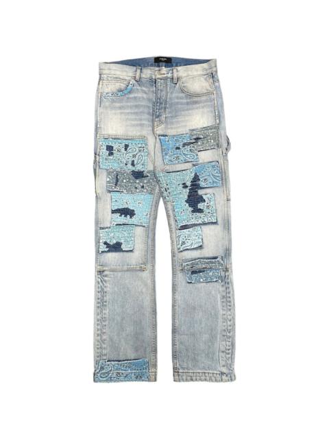 AMIRI patchwork wide-leg jeans