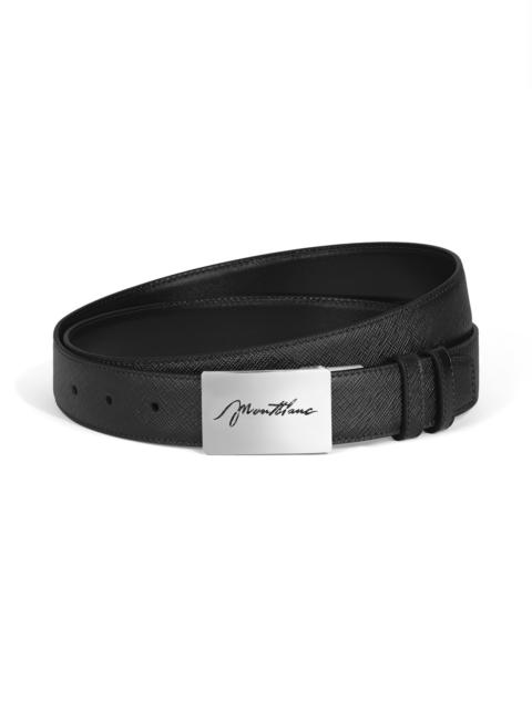 Montblanc 30 MM REVERSIBLE BELT IN SARTORIAL LEATHER WITH PLATE BUCKLE