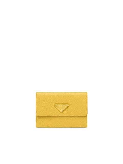 Saffiano leather clutch bag