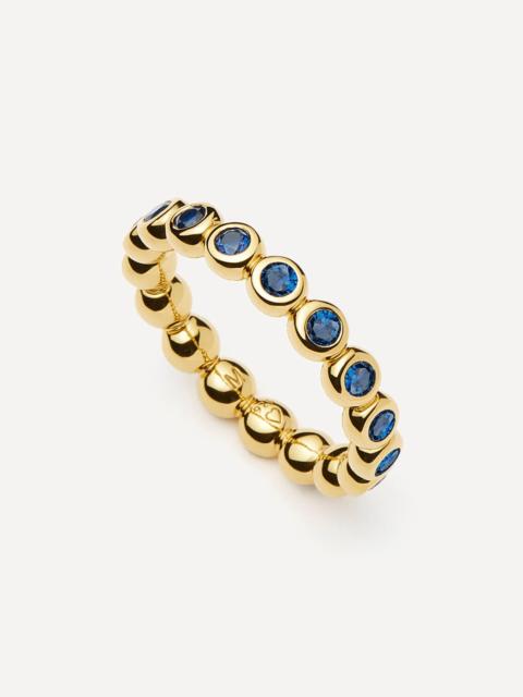 MISSOMA 18ct Gold-Plated Vermeil Silver Tennis Stacking Ring
