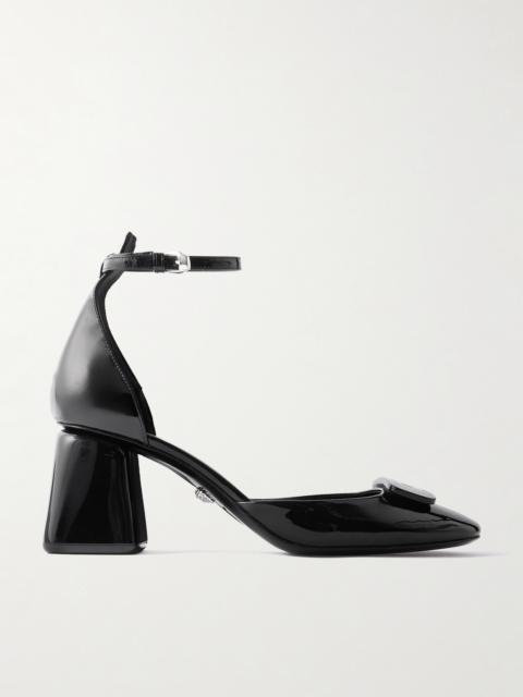 VERSACE Barret Embellished Patent-leather Pumps