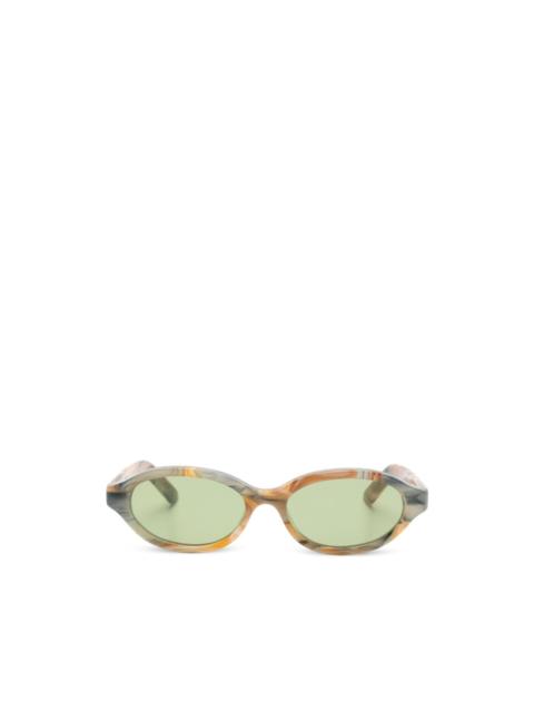 RETROSUPERFUTURE patterned oval-frame sunglasses