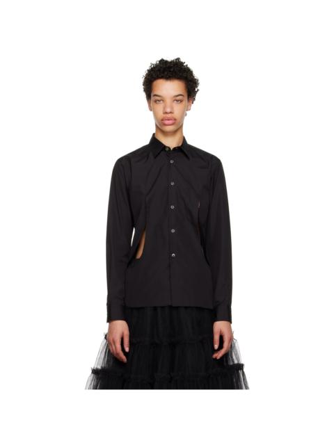 Black Cutout Shirt