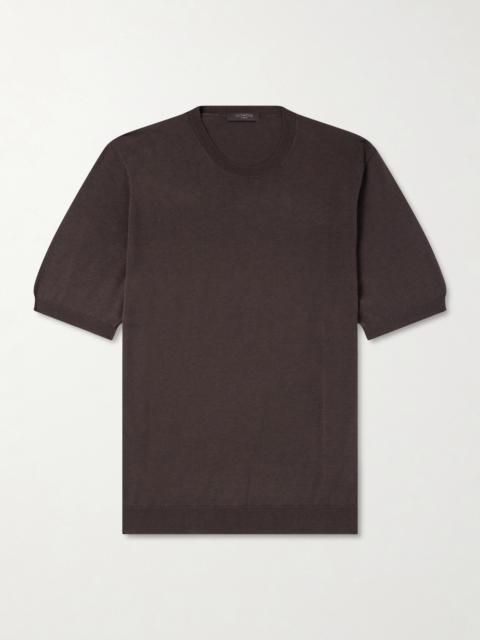 SLOWEAR Cotton and Silk-Blend T-Shirt