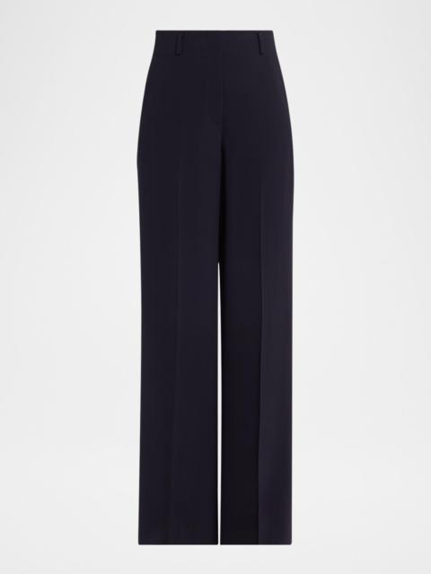 Lafayette 148 New York Thames Wide-Leg Crepe Pants