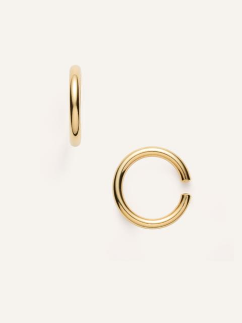 MAGDA BUTRYM Gold-plated hoop cuff earrings