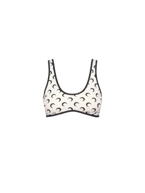 Marine Serre Moon printed jersey bra