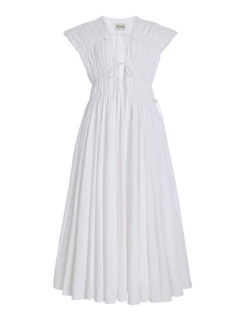 TOVE Ceres Organic Cotton Dress white