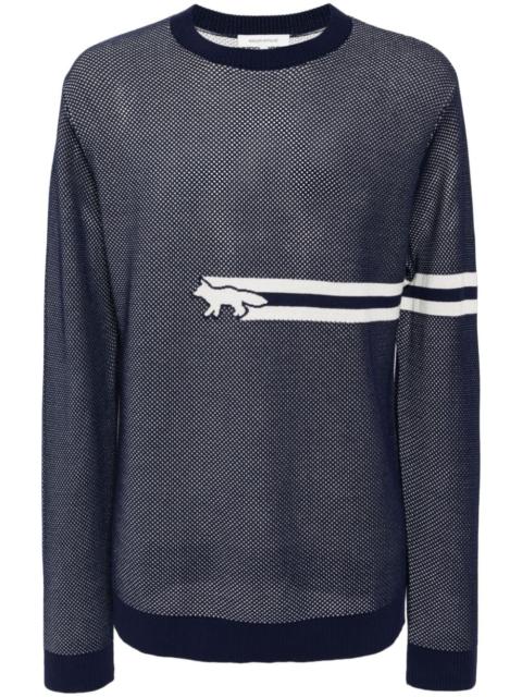 Maison Kitsuné Flash Fox mesh jumper