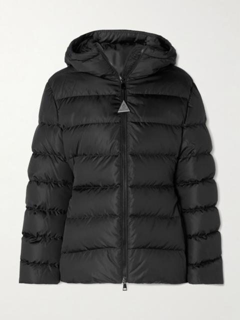 Moncler Dera hooded quilted down jacket Black