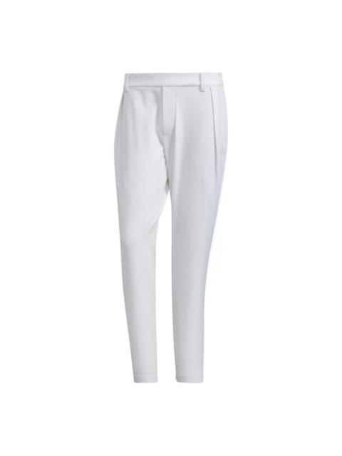 Men's adidas Solid Color Cone Pants Sports Pants/Trousers/Joggers White HB3586