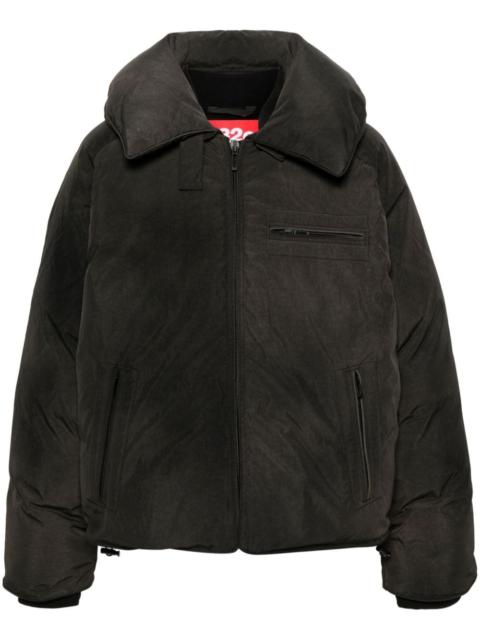 logo-patch feather-down jacket