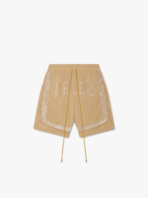 Rhude BAGGY COLLEGIATE LOGO SHORT
