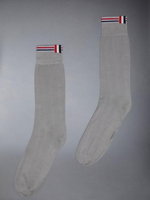 Cotton Jersey Tipping Stripe Mid Calf Socks