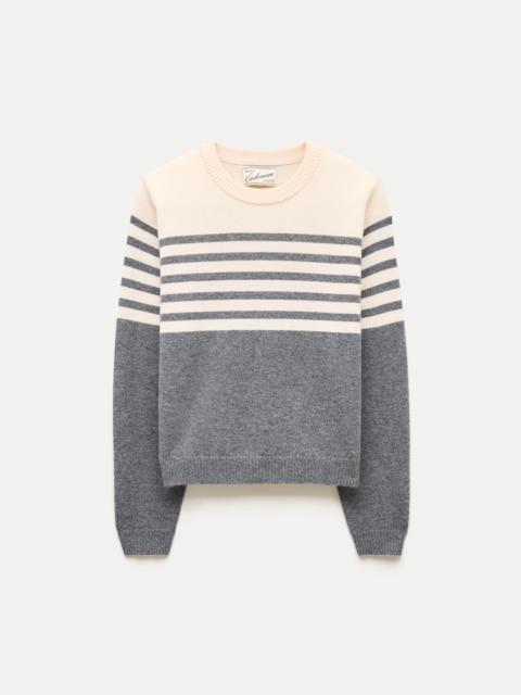 J.CREW Perfect cashmere crewneck in stripe