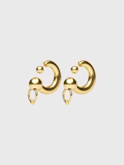 Jean Paul Gaultier THE GOLD-TONE RING EARRINGS