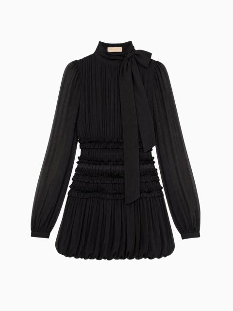 ULLA JOHNSON Celestine Long Sleeve Silk Dress