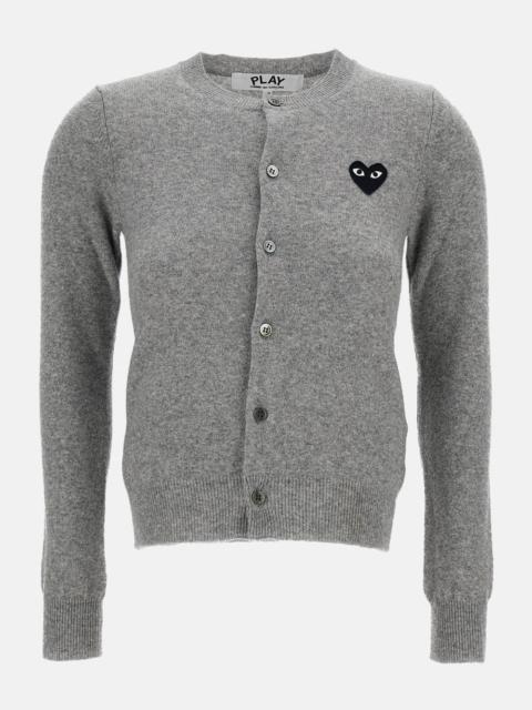 Comme des Garçons PLAY KNOCKOUT CREW NECK CARDIGAN