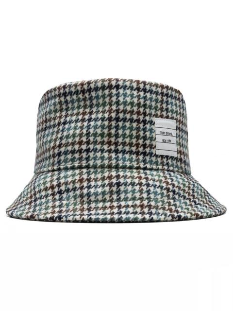 Thom Browne HOUNDSTOOTH LAMBSWOOL BUCKET HAT - SEASONAL MULTI