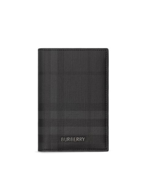 Burberry MS City Check Passport Holder - Iron