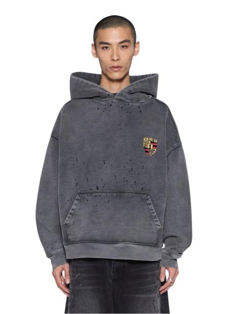 Ksubi SHIELD HOODIE EKCESS CHARCOAL FADE