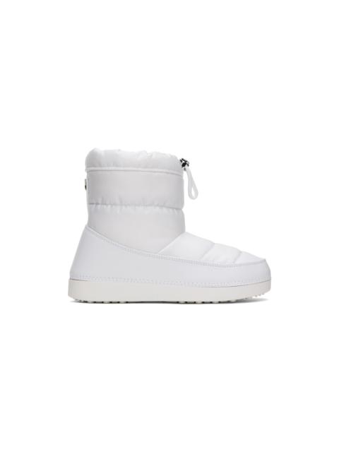 SSENSE Exclusive White Quilted Boots